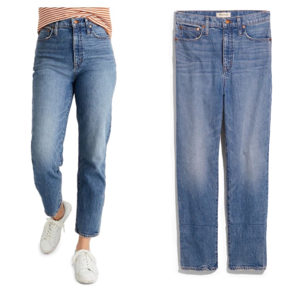 {Madewell} NWT Classic straight leg jeans